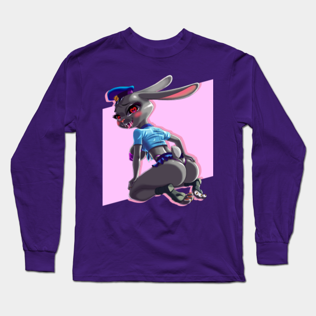 Judy Hopps In Sexy Uniform Judy Hopps Long Sleeve T Shirt Teepublic 